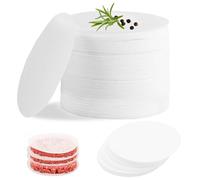 1000PCS Papier Sulfurisé, Steak Haché Rond 11 cm pour Presse Steak Haché Ø 11 cm, Papier Parchemin Ronde Imperméable et Résistant à Haute Température, Papier Sulfurisé de Galettes Hamburger