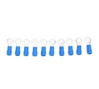 1000pcs Pressé à froid O Type RV2-5 Connecteurs à bornes à sertils isolés en laiton Kit de génie électrique bleu