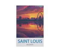 1000Pcs，Saint Louis Missouri，Jigsaw Adult Decompression Game Puzzle Students Toy for Children Christmas Birthday Gifts（26x38cm）-GB65
