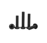 1000pcs vis à tête cylindrique en nylon noir M3 M4 M5 M6 longueur 4-40mm vis en plastique électronique anti-corrosion isolation boulon vis de fixation(M3X25)