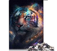 1000Piece Jigsaw Nebula Tiger Puzzle pour Adultes Puzzles en Bois Home Art Decor (Taille 50x75cm)