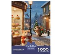 1000Pièces Puzzle Jeu De Patience Qualité Supérieure Animaux Mignons de Noël De l'art De La Décoration Cadeau Unique pour Adultes Enfants Style-2