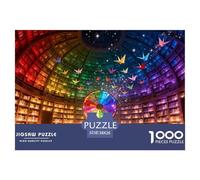1000Pièces Puzzle Jeu De Patience Qualité Supérieure librairie De l'art De La Décoration Cadeau Unique pour Enfants Et Adultes Style-10