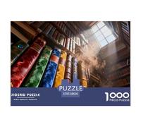 1000Pièces Puzzle Jeu D'Intelligence Qualité Supérieure librairie Défi Jouets Cadeau Unique À Partir De 14 Ans Style-1