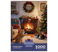 1000Pièces Puzzle Jeu Éducatif Qualité Supérieure Animaux Mignons de Noël De l'art De La Décoration Cadeau Unique À Partir De 14 Ans Style-2