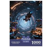 1000Pièces Puzzle Jeu ÉduChatif Qualité Supérieure Sci-FI Nave Spatiale Défi Jouets Cadeau Unique pour Enfants Et Adultes Style-9