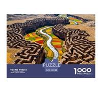 1000Pièces Puzzle Moderne Jeu Qualité Supérieure World Beautiful Le Paysage De l'art De La Décoration Cadeau Unique À Partir De 14 Ans Style-1