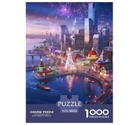 1000Pièces Puzzles Jeu De Patience Qualité Supérieure Joyeux Noël Défi Jouets Cadeau Unique pour Enfants Et Adultes Style-4