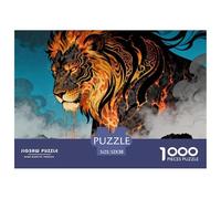 1000Pièces Puzzles Jeu De Patience Qualité Supérieure Lion De l'art De La Décoration Cadeau Unique pour Adultes Enfants Style-9