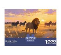 1000Pièces Puzzles Jeu De Patience Qualité Supérieure Lion mâle Défi Jouets Cadeau Unique pour Enfants Et Adultes Style-3