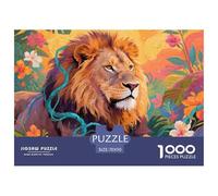 1000Pièces Puzzles Jeu De Patience Qualité Supérieure Lion mâle Défi Jouets Cadeau Unique pour Enfants Et Adultes Style-10