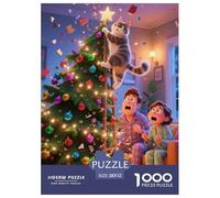 1000Pièces Puzzles Relax Jeux Qualité Supérieure Animaux Mignons de Noël De l'art De La Décoration Cadeau Unique pour Enfants Et Adultes Style-2