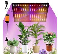 1000w Lampe Horticole LED Spectre Complet 225 LEDs Lampes de Croissance Horticoles 30x30CM Lampe de Croissance pour Plantes Fruits Fleurs Croissance d'Intérieur (rouge + bleu + blanc + orange)