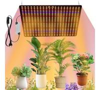 1000w Lampe Horticole LED Spectre Complet 225 LEDs Lampes de Croissance Horticoles 30x30CM Lampe de Croissance pour Plantes Fruits Fleurs Croissance d'Intérieur (Blanc + rouge + bleu)