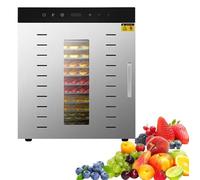 1000w Machine De Déshydratation Alimentaire,Séchoir Alimentaire En Acier Inox à 12 Couches,Lyophilisateur Commercial,Minuterie 24H Et Contrôle De Température 30-90℃,Pour Aliments,Herbes,Viande,Fruits