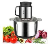 1000W Mini Kitchen Food Blender Chopper - petit processeur de mélangeur électrique avec bol en acier inoxydable - avec 2 vitesses et 6 lames bi-niveau