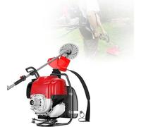 1000W Motobineuse Coupe-haie Herbe Débroussailleuse À Dos 4 Temps, 7000 TR/Min Moteur 35.8CC pour Aménagement Paysager Professionnel, Désherbage avec Coupe Précise