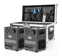 1000W Pyrotechniques Machines, 2 DMX Cold Spark Machine avec flight case, Chauffage par Résistance pour fêtes, Noël, DJ, mariages, événements sportifs
