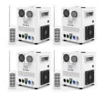 1000W Pyrotechniques Machines, 4 Blanc DMX Cold Spark Machine avec Chauffage par Résistance pour fêtes, Noël, DJ, mariages, événements sportifs