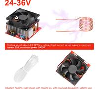 1000W ZVS Induction Heating Board Module Low Voltage Heater Coil Flyback Driver Heater with Copper Tube for DIY Small Parts Hardening Annealing