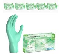 1000x ARNOMED® Gants en nitrile taille M Vert, Gants à usage unique pour chirurgie & laboratoire, Gants en nitrile sans poudre & sans latex, Moufles en nitrile XS, S, M, L, XL, XXL