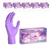 1000x ARNOMED® Gants en nitrile taille XL Violet, Gants à usage unique pour chirurgie & laboratoire, Gants en nitrile sans poudre & sans latex, Moufles en nitrile XS, S, M, L, XL, XXL