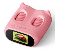 1000X Microscope portable pour enfants, miniscope portable avec écran IPS de 2", kit scientifique éducatif portable 2 en 1, télescope de poche, anniversaire, à partir de 3 ans (rose)