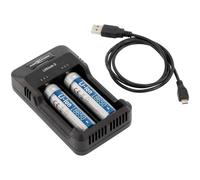 [1001-0050] ANSMANN Chargeur Lithium 2 pour batteries NiMH & Li-Ion AA