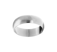 1001 Bijoux Alliance 1/2 jonc 6mm argent 925‰ rhodié + écrin (offert) + Certificat d'Authenticité Argent 925‰ - tour de doigt 68