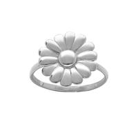 1001 Bijoux Bague acier fleur 16mm + écrin (offert) - tour de doigt 52