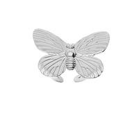 1001 Bijoux Bague acier papillon réglable + écrin (offert)