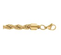 1001 Bijoux Bracelet acier doré corde 7mm 16+3cm + écrin (offert)
