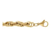 1001 Bijoux Bracelet acier doré maille 7mm 16+3cm + écrin (offert)