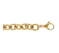1001 Bijoux Bracelet acier doré maillons 17+5cm + écrin (offert)