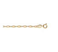 1001 Bijoux Bracelet très fine maille grain de café 3mm 18cm plaqué or + écrin (offert)