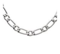1001 Bijoux Chaîne acier satiné 1+1 5mm 55cm + écrin (offert)