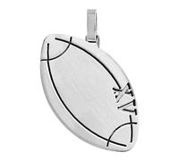 1001 Bijoux Pendentif acier ballon de rugby xv