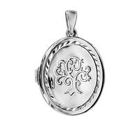 1001 Bijoux Pendentif cassolette ovale avec Arbre de Vie 20mm argent rhodié (1 ou 2 photos droite et gauche) + écrin (offert) + Certificat d'Authenticité Argent 925‰