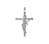 1001 Bijoux Pendentif croix rock Johnny guitare électrique, Christ Rock, en Argent rhodié 26mm, concert musique rock