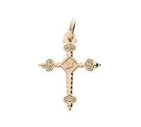 1001 Bijoux Pendentif plaqué or croix de savoie grand modèle dim 42 mm X 34 mm + écrin (offert)