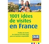 1001 idées de visites en France Profitez de toutes les richesses de notre pays pour un tourisme responsable - Collectif - Que Choisir - broché - Guide
