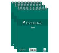 [100102740-3] HAMELIN Lot de 3 Blocs sténo spiralé 14,8 x 21 cm 100 pages 60...