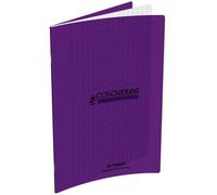 Cahier 96 pages seyès 90 g, couverture polypropylène violet, format 21 x 29,7 cm CONQUERANT