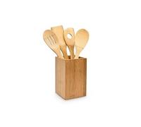 10014471 set de 5 pièces ustensile de cuisine cuillère spatule bambou