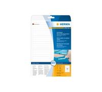 Herma Étiquettes autocollantes 10015 – amovibles rectangle angles arrondis 96x10mm blanc 1350 pièces