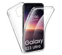 1001Coques - Coque 360° intégrale compatible avec Samsung Galaxy S23 Ultra - Protection avant et arrière - Plastique incassable