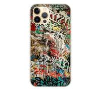 1001coques Coque Compatible avec Apple iPhone 12 Pro - Housse Fine en Silicone Transparente - Design Graffiti 1
