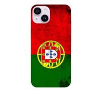 1001coques Coque Compatible avec Apple iPhone 14 - Housse Fine en Silicone Transparente - Design Drapeau Portugal