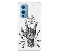 1001coques Coque Compatible avec OnePlus 9 - Housse Fine en Silicone Transparente - Design Rock me Hard