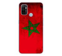 Coque en silicone - Compatible Oppo A53S - design drapeau maroc